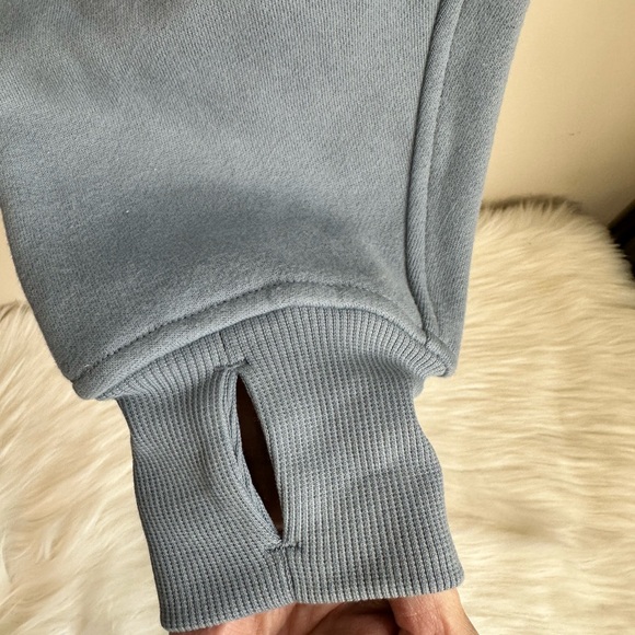 NEW CRZ Yoga Fleece Lined Half Zip Soft Pullover Sweatshirt Powder Blue Size XS - Picture 8 of 14